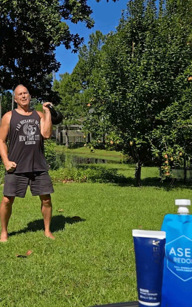kettlebell press